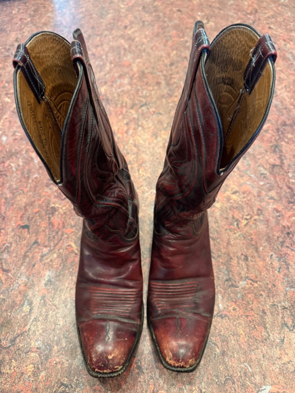 Well Worn Luchese Boots from the 1980S